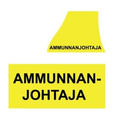 Osta Authorities Gear varusteliivin AMMUNNANJOHTAJA-tunnuspaketti, keltaiset Total Shopista