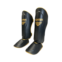 Osta Fighter Forever EVO Säärisuojat MUSTA-KULTA Total Shopista