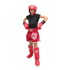 Osta Fighter Forever Lasten thainyrkkeilyshortsit PINKKI-VALKO Total Shopista