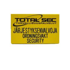 Osta Total Gear- Tactical Painatus järjestyksenvalvojan laattoihin Total Shopista